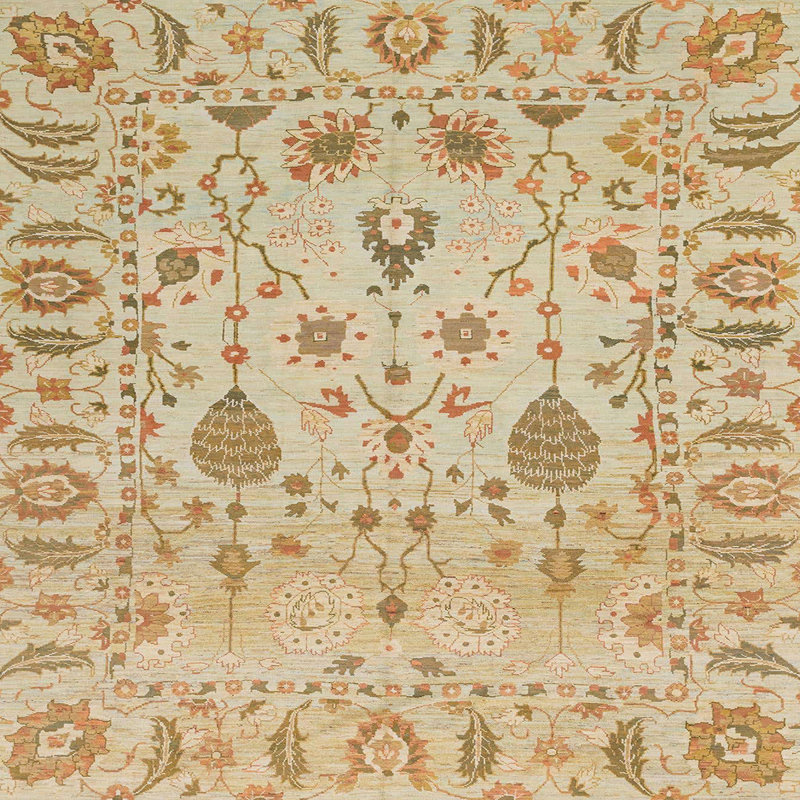 Tapis abstrait moderne 1685, Carré 3 pi