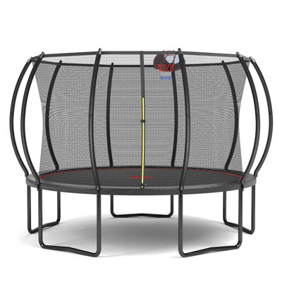 Citrouille trampoline YC 12FT - noir rouge