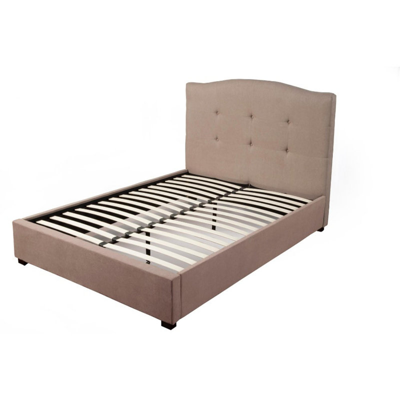 Lit tapissier standard capitonné Fancher, Grand