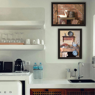 2- Piece Vignette Home Sweet Home Framed Wall Art For Living Room, Bedroom Wall Art Print For Home Decor