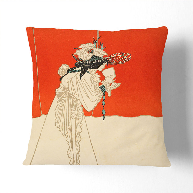 Square Cushion, 40cm H x 40cm W x 15cm D, White