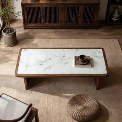 Tables basses et cocktails modernes, structure en marbre, pierre et bois pour la maison