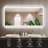 LED Bathroom Mirror With Black Frame, Backlit And Front Lighted Bathroom Mirrors For Wall-1207211499