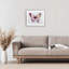 «Graceful Pink Butterfly», reproduction sous verre encadrée, design par Sara Culpepper-296725039-296725038