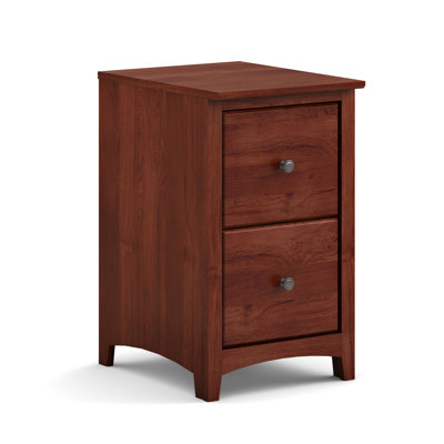 Malani 18 " Wide 2 Solid Wood Vertical Filing Cabinet