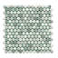 Carreau de mosaïque rond en verre 12 po x 12 po Eterna Penny-108486604
