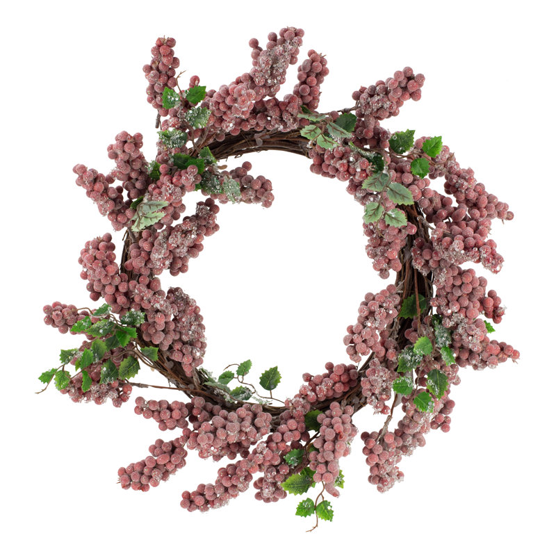 Couronne de mousse 18 po, Rouge riche