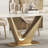 Randahl 71'' L Modern Rectangular Stone Top Dining Table-1270493550