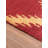 Red Gold 8' x 10' Wool Handmade Geometric Hand Knotted Rectangle Indoor Area Rug-686703941