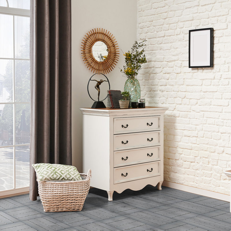 11.8'' L x 11.8'' W Plastic Interlocking Deck Tile