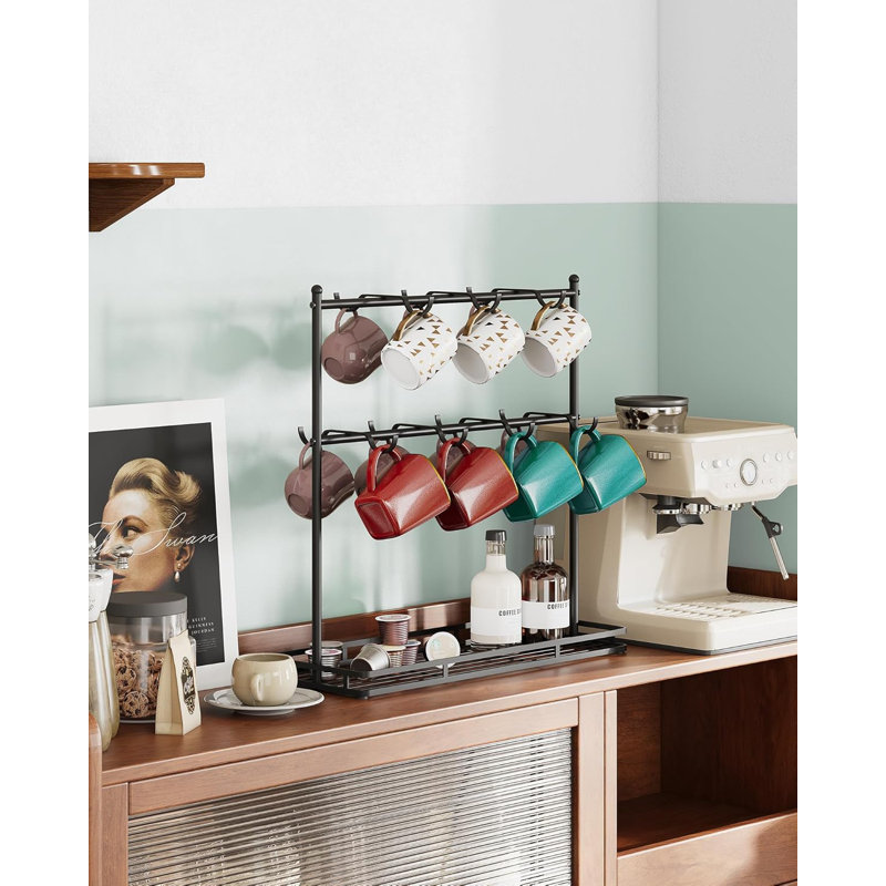 Coffee Mug Holder for Countertop, 14-Hook Mug Tree Rack for 14 Cups