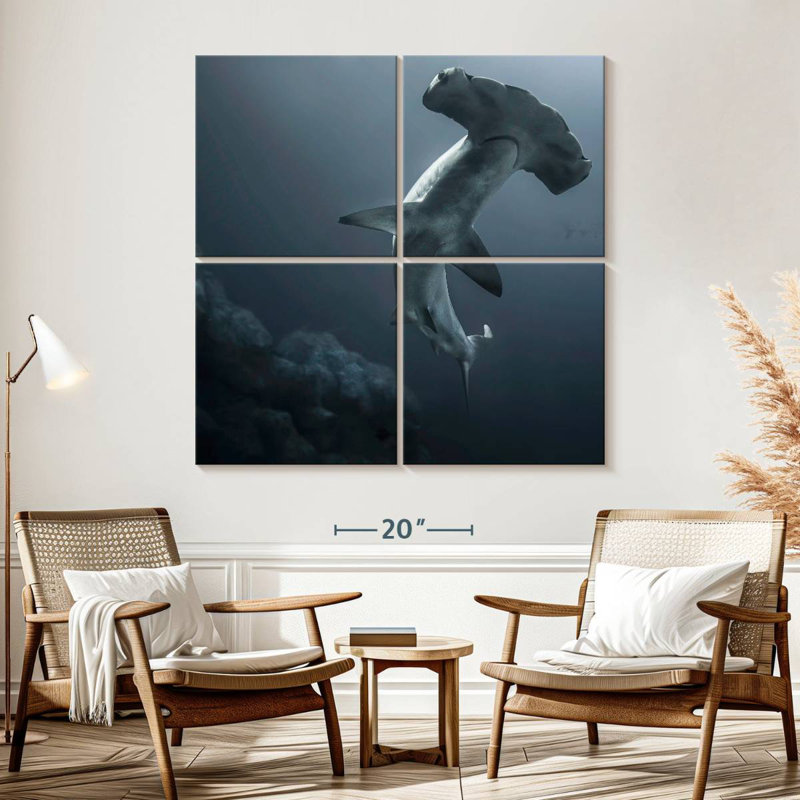 Requin-marteau puissant, H 57 po x l 57 po