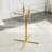 Round Glass Top Metal Base Dining Table-1320703665
