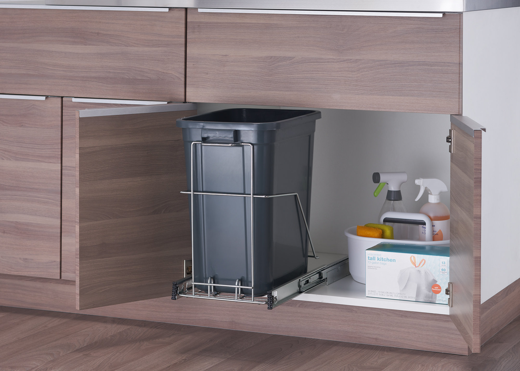 Trinity 6.6 Gallon Pull out Trash Can & Reviews - Wayfair Canada
