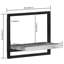 Gloriette 2 -Piece Solid Wood Industrial Pipe Shelves