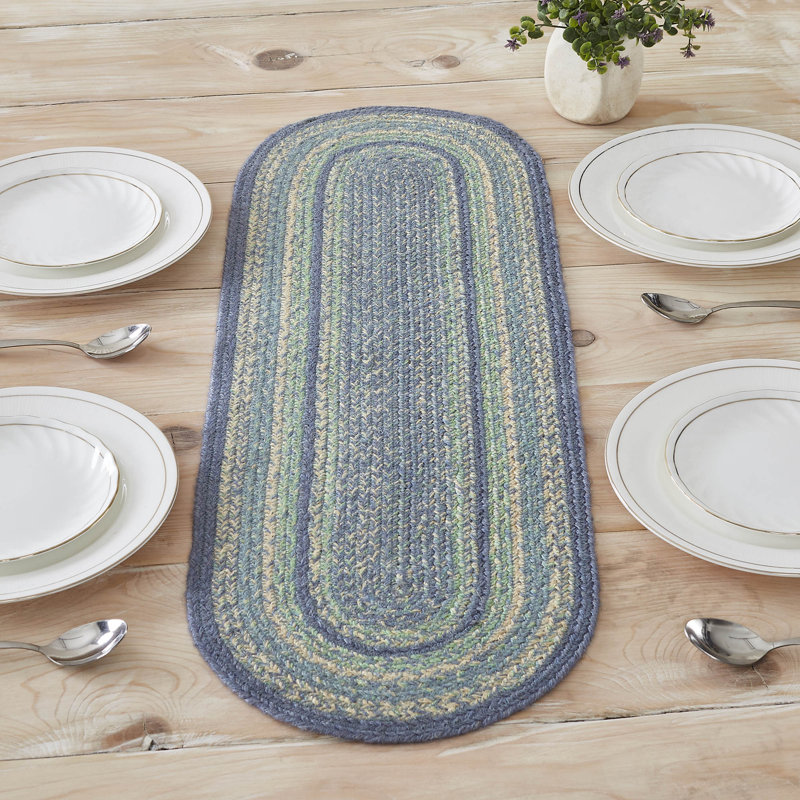 Tapis de couloir Milja, Bleu, L 36 po x l 12 po