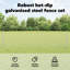 Fence with Post Segment Outdoor Barrier Garden Terrace Divider Boundary-173861424-173861425