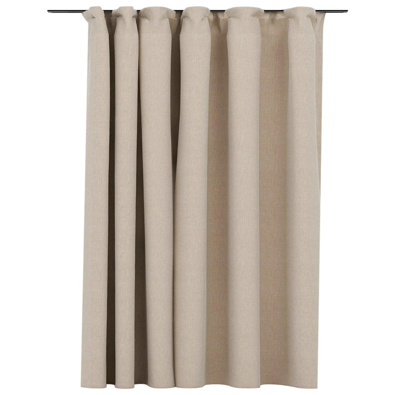 Chaaya Blackout Curtain Single Panel, Beige