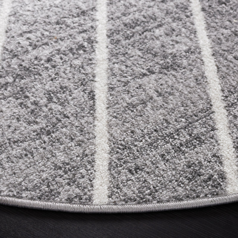 Tapis à motif géométrique Jarmon Performance, Rond 6 pi