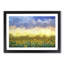 Flock of Birds Above Sunflowers in Abstract - Picture Frame Graphic Art Print-55730881-55730880