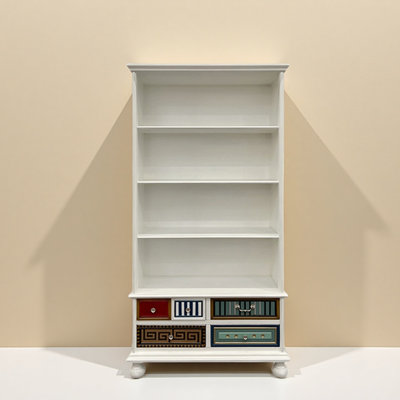 Bibliothèque simple style rétro