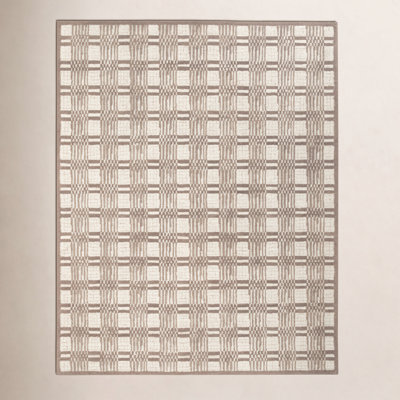Hand-Tufted Striped Geometric Rug