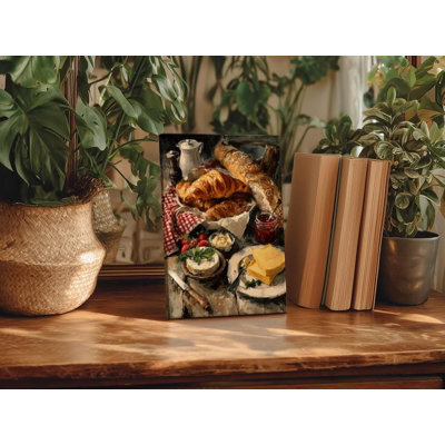 «Rustic French Breakfast Still Life»: art mural de cuisine parisienne