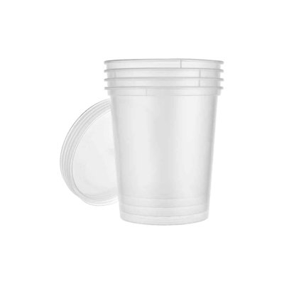 Ecoquality 32Oz Clear Round Plastic Container With Lid - Disposable And Reusable Storage Containers For Leftovers, Meal Prep, Takeout, Catering, Picnics And Everyday Use (18)