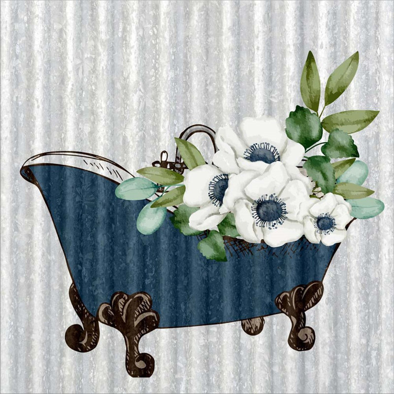 «Galvanized Bath 1» par Kimberly Allen - peinture sur toile tendue