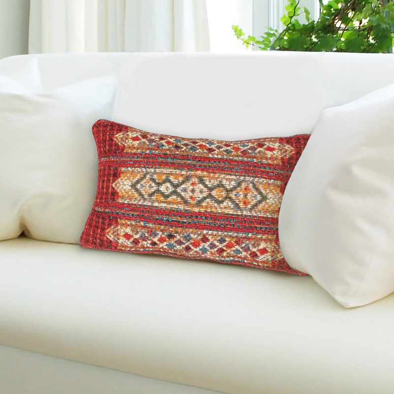  Housse et insert de coussin d'extérieur, Rouge, H 12 po x l 18 po