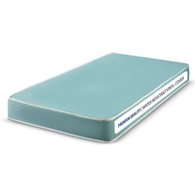 5-Inch Firm Foam Mattress With Water-Resistant Vinyl Cover by Ebern Designs
