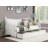Silver Finish Contemporary Style 1Pc Twin Metal Daybed With Trundle Pipe Framework Full Metal Structure And Mattress Ready-1302045188