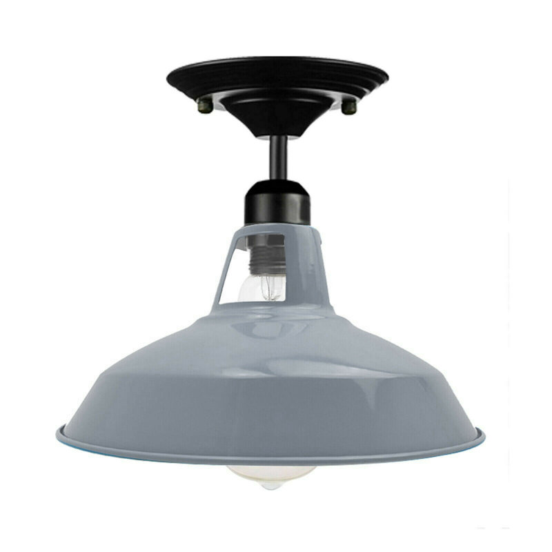 Lina Semi Flush Mount, Black, Grey