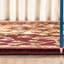 Tapis rouge classique 7 pi 10 po X 3 avec des couleurs élégantes et tendance - design avant avec médaillon intemporel