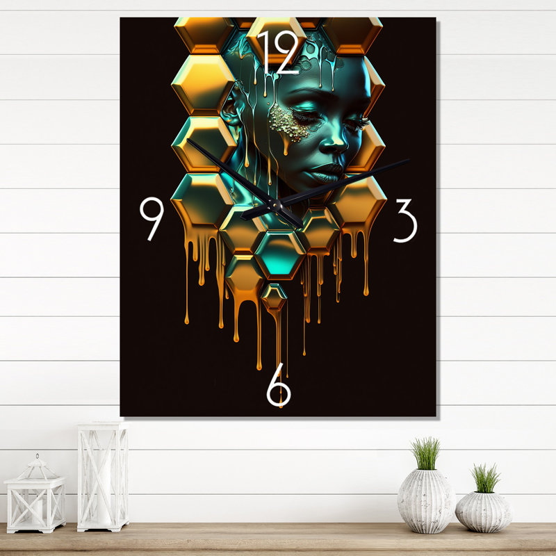 Jassidy - Horloges murales mode femme, H 32 po x l 24 po x P 1 po