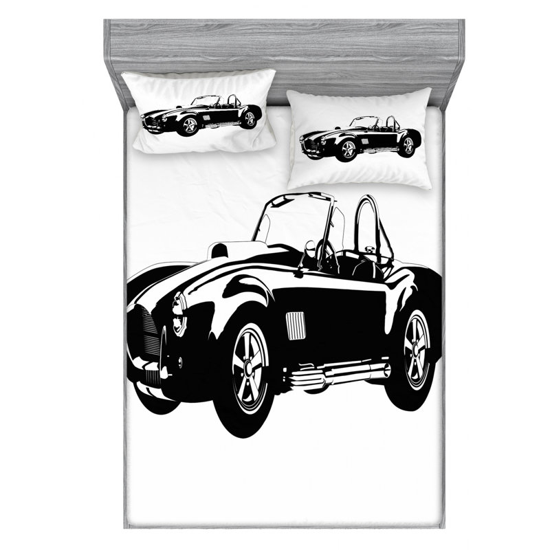 Microfiber Sheet Set, Queen Sheet Set with Fitted Sheet
