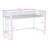 Twin Metal Loft Bed With Ladder And Guardrails