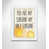 White Woodgrain Box Framed
