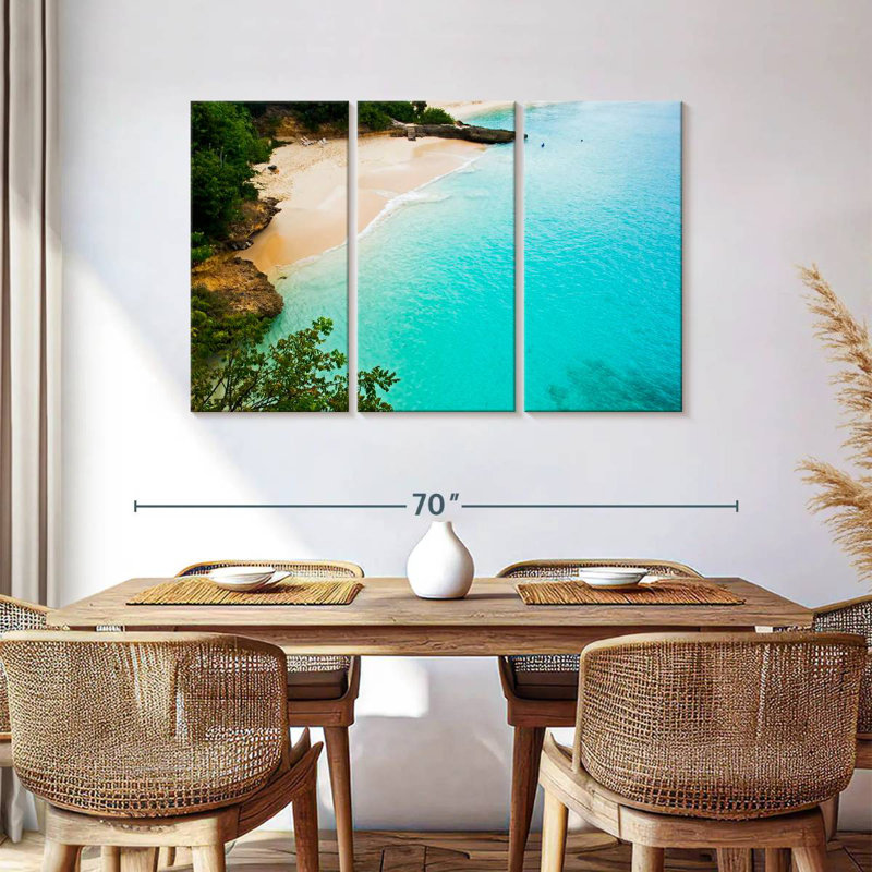 Gillard White Sand Beach Anguilla, 36" H x 57" W