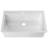 36" L x 22" W White Kitchen Sink Drop In Single Bowl with Bottom Grids and 1 Faucet Hole