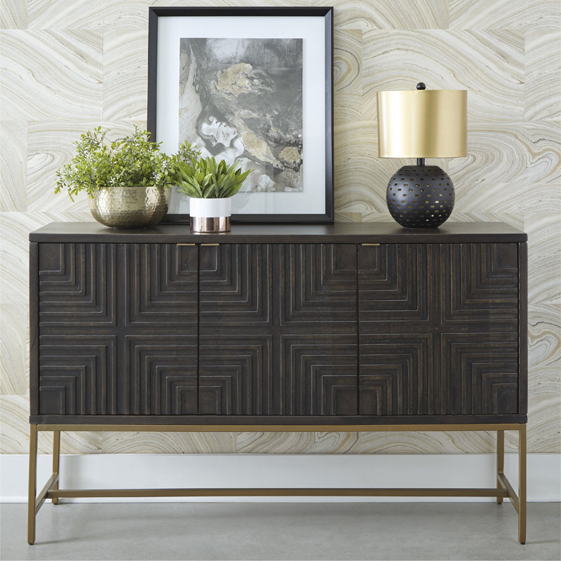 Beatty 57.88 " W Solid Wood Sideboard
