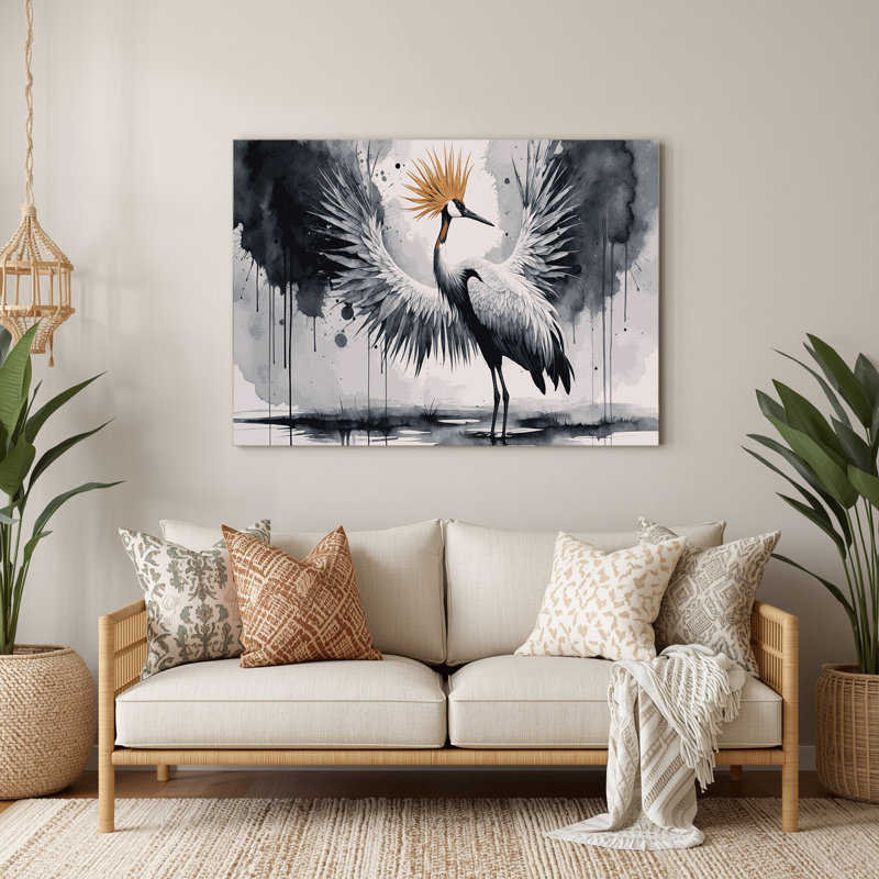 Faune grise couronnée, art mural gris en métal, H 8 po x l 10 po