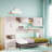 Murphy Bed With Open Shelves, Storage Drawers, Built-in Wardrobe And Table