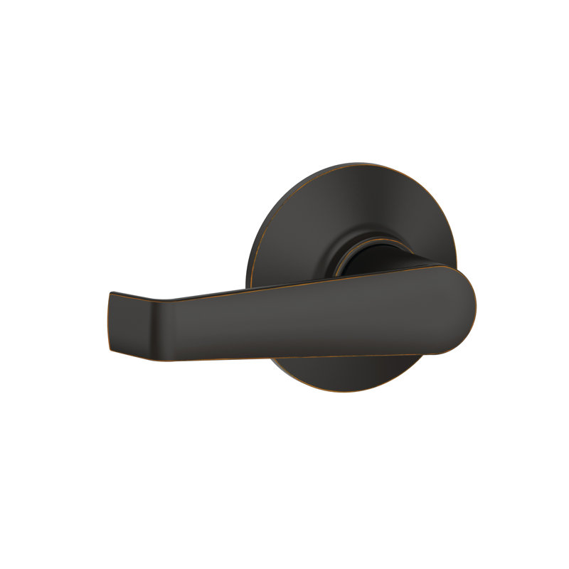 Elan Lever Hall and Closet Lock, Aged Bronze