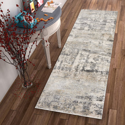 Partaap Washable Abstract Indoor Rug