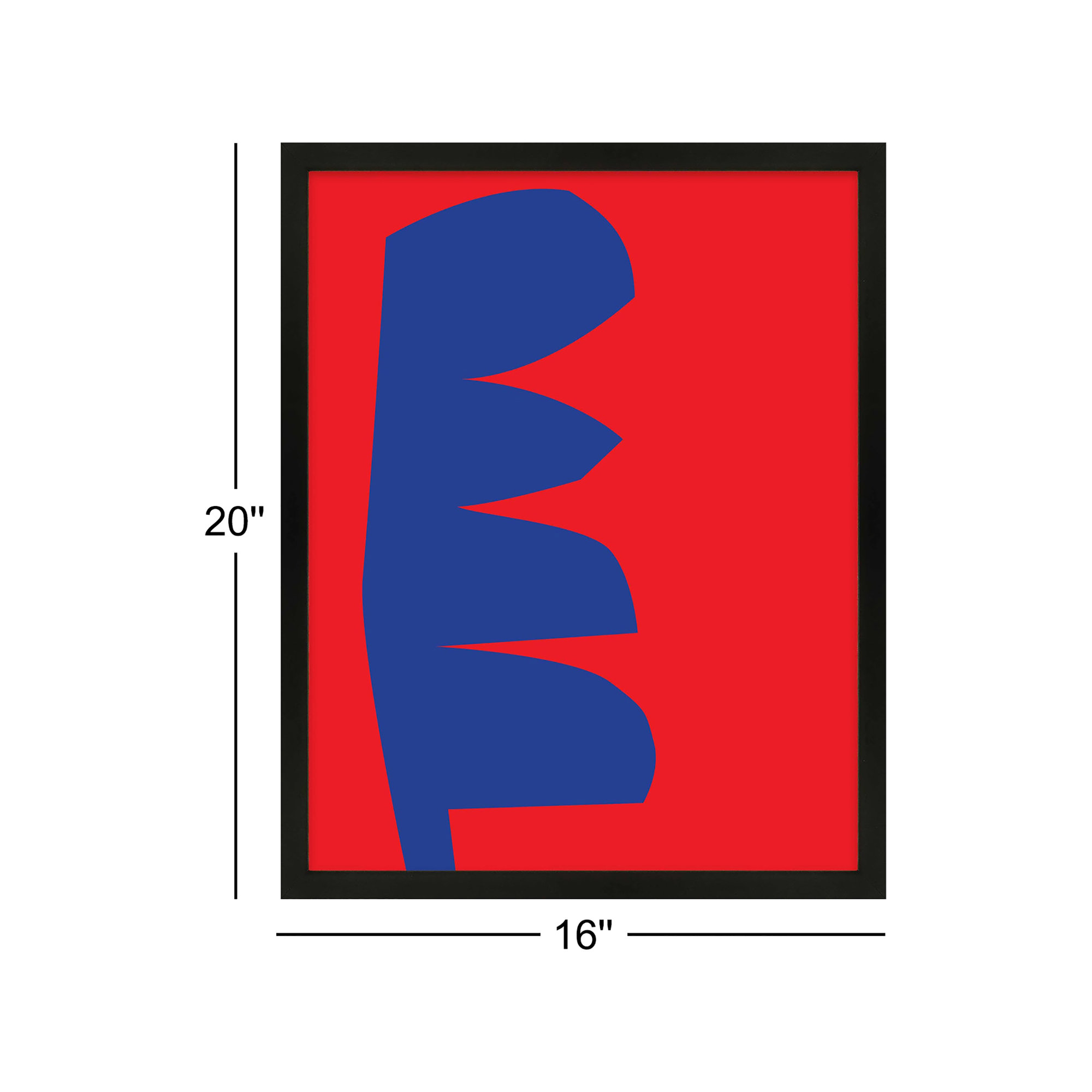 Process 3 by Michael Kempen, 20" H x 16" W x 1.25" D, Black