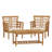 2 CLUB CHAIRS + TABLE