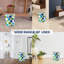 Oeds 7.7L Waste Bin Plastic Waste Paper Basket Bin Pack Of 2 Round Waste Basket Trash Can(Blue dot)
