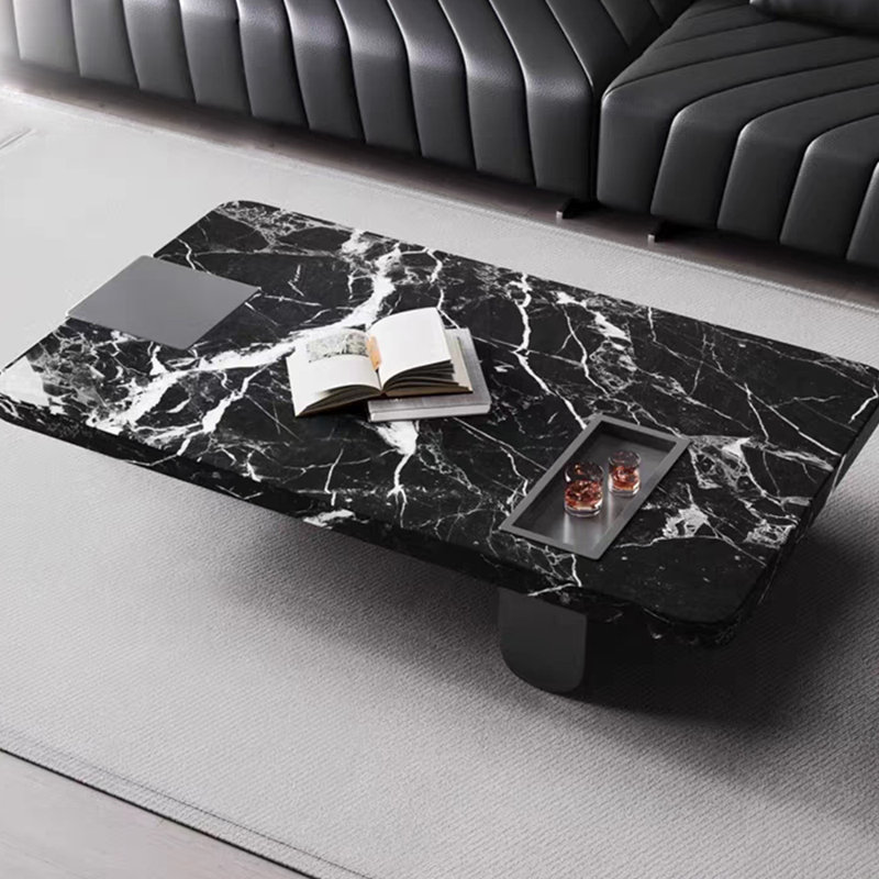 Minimalist light luxury marble coffee table