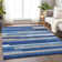 Premium Machine Washable Prisco Blue Rug